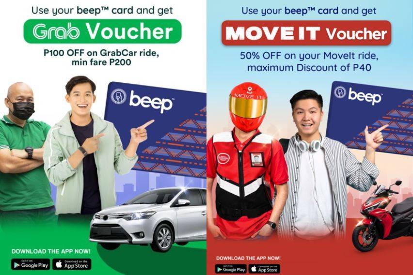 Commuters can get special discounts on Grab, Move It with Beep card