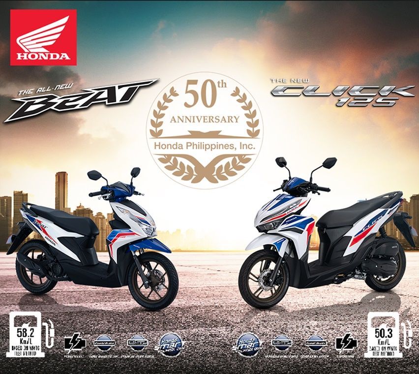 Honda Rilis Beat dan Click 125 50th Anniversary Limited Edition di Filipina