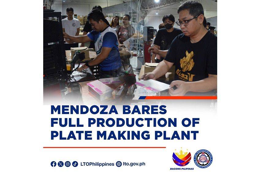 LTO says new facility can produce 32,000 plates daily