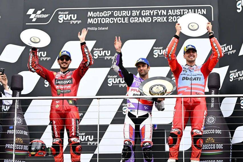 MotoGP Australia 2023 Johann Zarco Menang, Martin Gagal Naik Podium