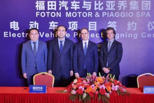 Piaggio to produce electric Porter models in partnership with Foton