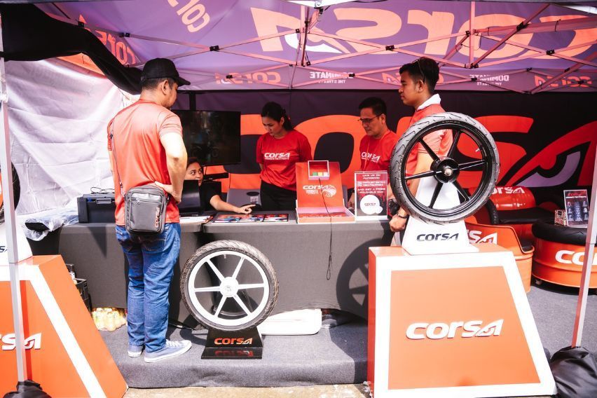 Corsa tires showcases offerings at Makina Moto Tiangge 2023