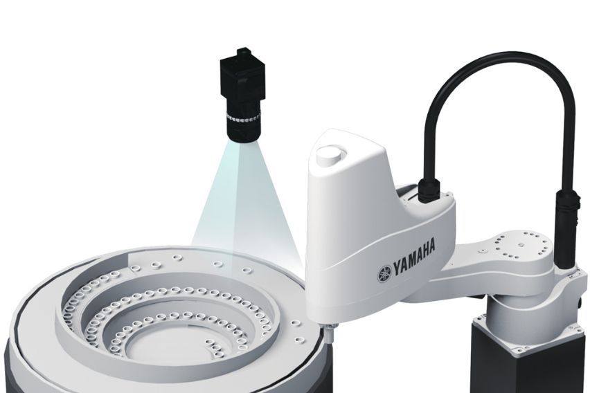 Yamaha SCARA Robot Parts Feeder Demonstration Machine