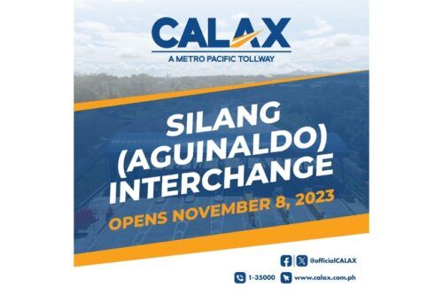 CALAX Silang Aguinaldo Interchange to open tomorrow
