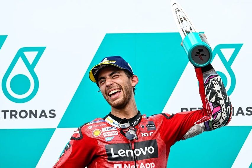 MotoGP Malaysia 2023: Enea Bastianini Finis Pertama, Posisi Bagnaia Belum Aman dari Kejaran Jorge Martin