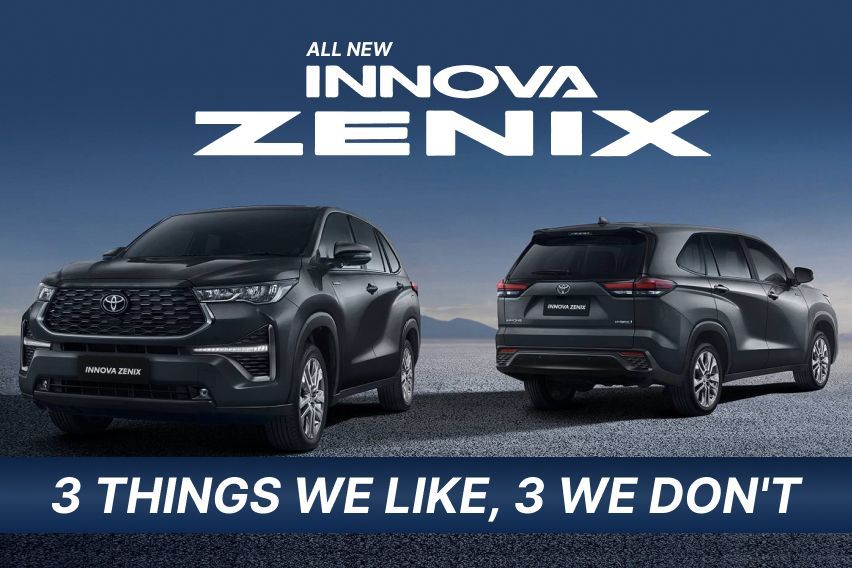 2023 Toyota Innova Zenix: 3 Things we like, 3 we don't 