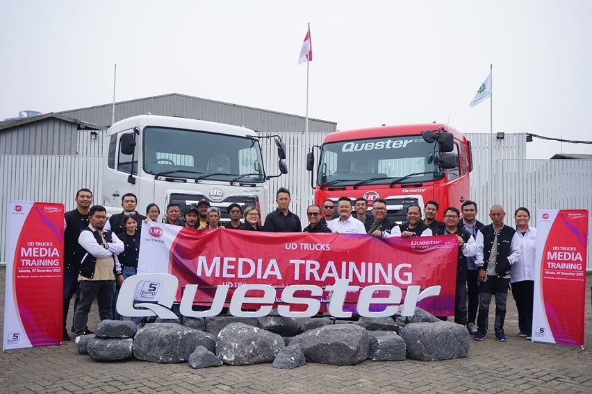 UD Trucks Gelar Media Training, Pamerkan Quester Euro5 dengan Dukungan Fitur-Fitur Modern