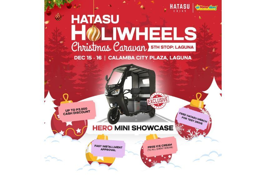 HATASU PH to bring ‘Holiwheels’ Christmas caravan to Laguna this weekend