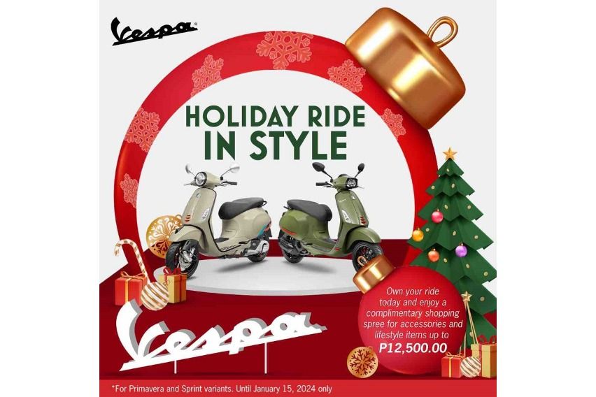 Vespa Holiday Ride in Style