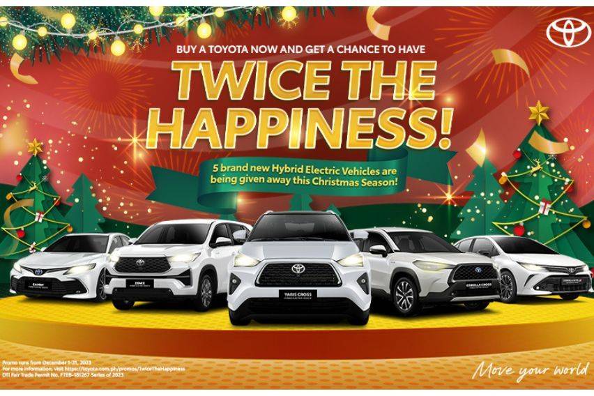 Toyota PH to raffle off 5 brand-new hybrid cars this holiday season