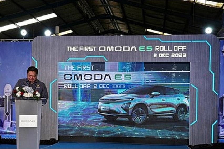 Omoda 5 EV rolloff
