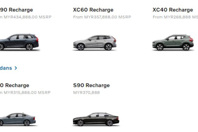 Volvo Malaysia lineup 2024