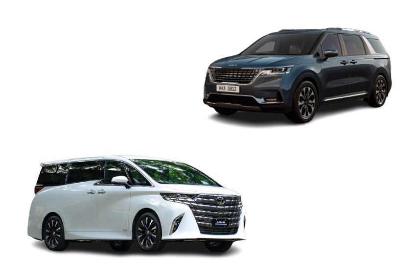Clash of premium minivans: Kia Carnival vs. Toyota Alphard