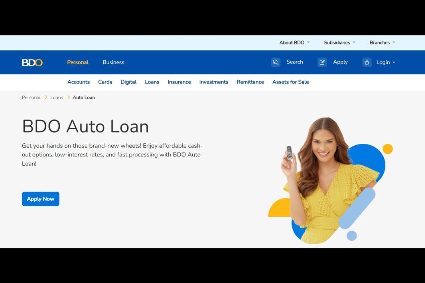 Smooth drives ahead BDO Auto Loan offers a seamless carpurchasing