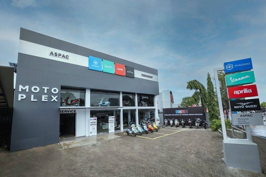 Piaggio Indonesia Resmikan Diler Motoplex 4 Brands di Makassar