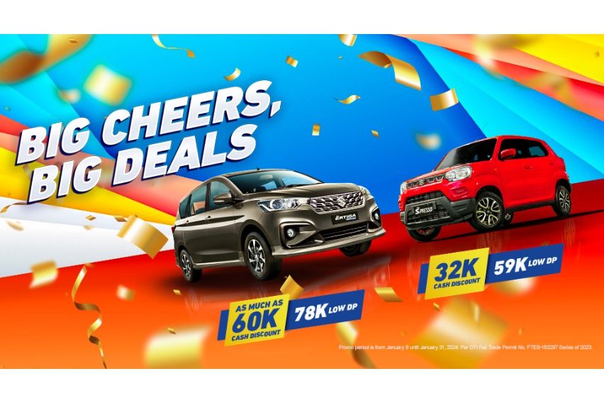 Suzuki PH launches 'Big Cheers, Big Deals' promo to kick off 2024