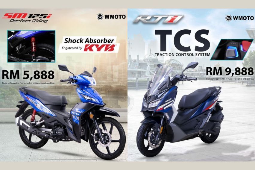 WMoto Malaysia launches two new models -  RT1 and SM125i 