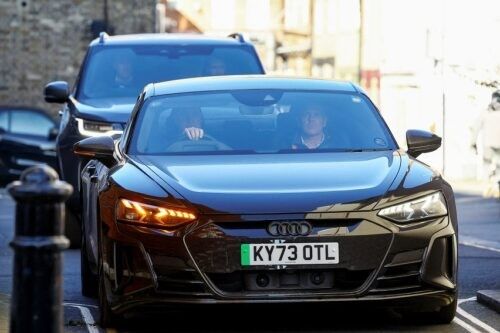 Prince William spotted in an Audi RS e-tron GT