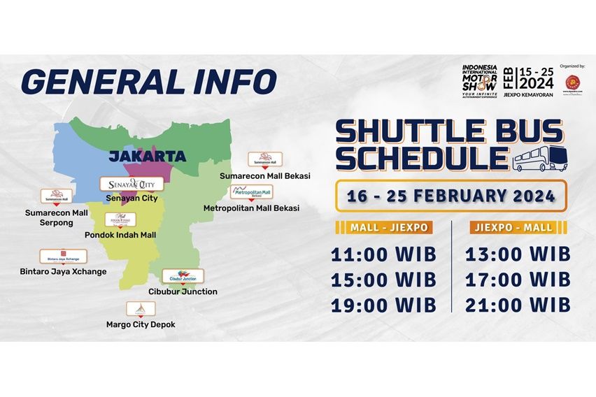 Jadwal Shuttle Bus IIMS 2024