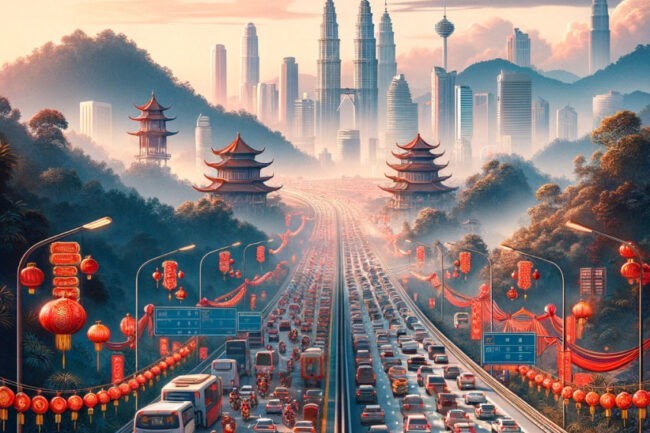 CNY travel 2024 traffic