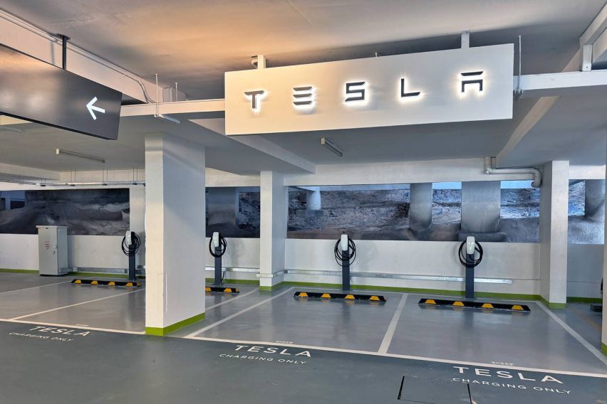 new Tesla AC destination charging stations