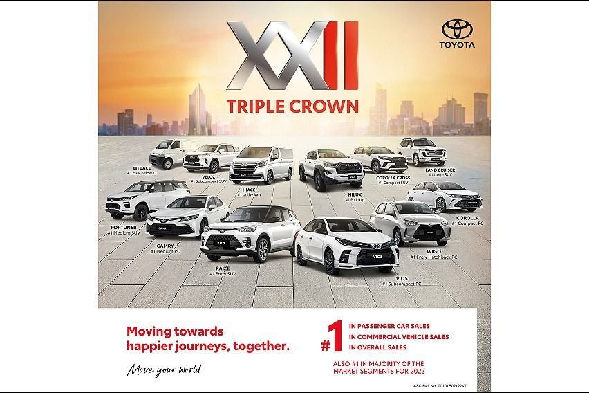 Toyota PH drives home 22nd consecutive Triple Crown