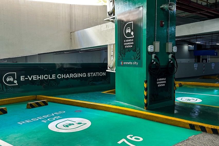 Araneta City EV charging stations
