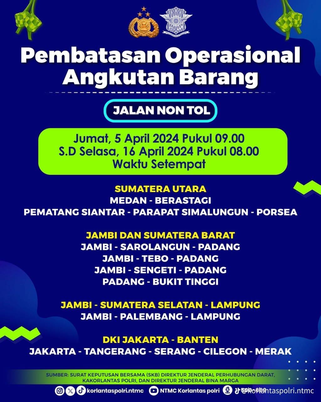 pembatasan operasional truk