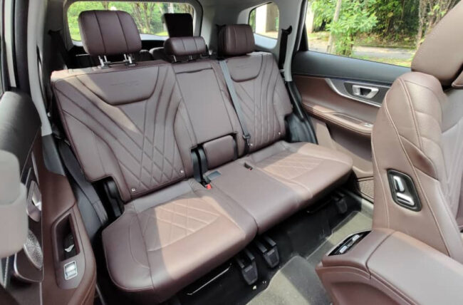 Chery Tiggo 8 Pro rear seats