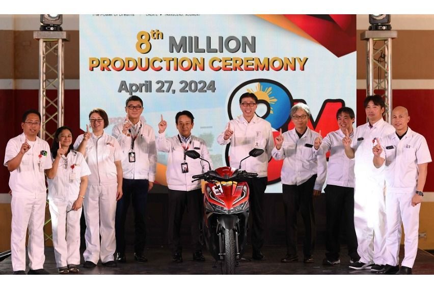 Honda PH celebrates 8-M unit motorcycle production milestone
