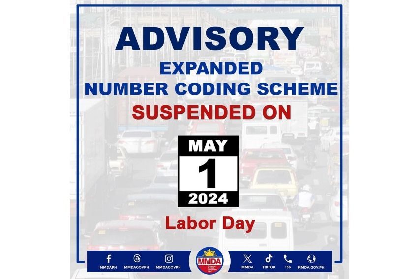 Number coding lifted on Labor Day 2024