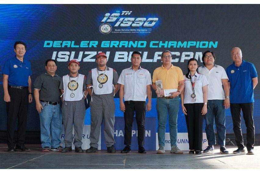 Bulacan dealership gets 2nd straight win at Isuzu Service Skills Olympics