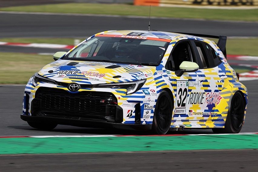 ‘Evolved’ hydrogen-powered Toyota GR Corolla participates at Super Taikyu race