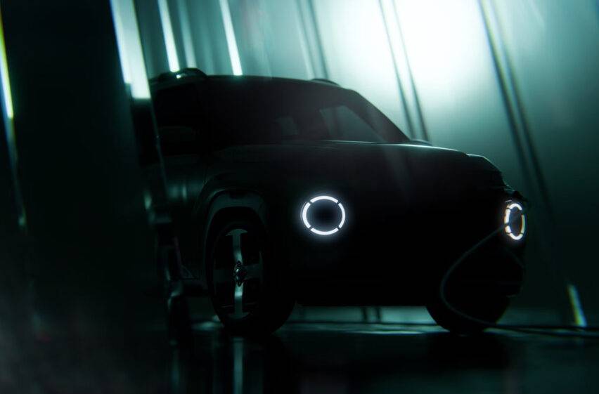 Hyundai INSTER EV teased; global debut later this month