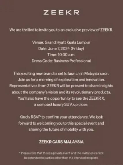 Zeekr Malaysia