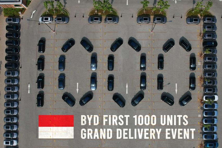 BYD handover ceremony