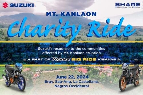 Suzuki PH stages charity ride for Mt. Kanlaon eruption victims