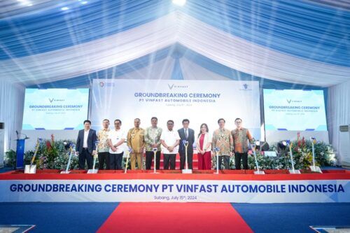 VinFast Mulai Pembangunan Pabrik Berlokasi di Subang