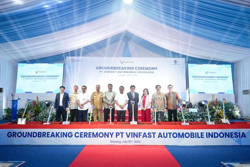 VinFast Mulai Pembangunan Pabrik Berlokasi di Subang