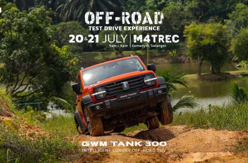 GWM Malaysia to host unique public off-road test drive for Tank 300: 20 - 21July at M4TREC, Semenyih