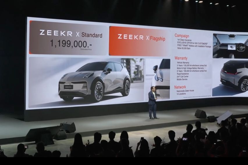 Zeekr X เปิดตัวในประเทศไทยพร้อมรุ่นพวงมาลัยขวา 2 รุ่น