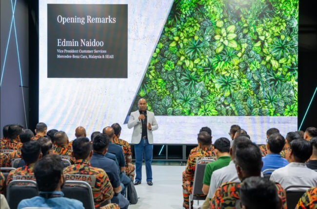 Edmin Naidoo, Vice President of Customer Services at Mercedes-Benz Cars Malaysia