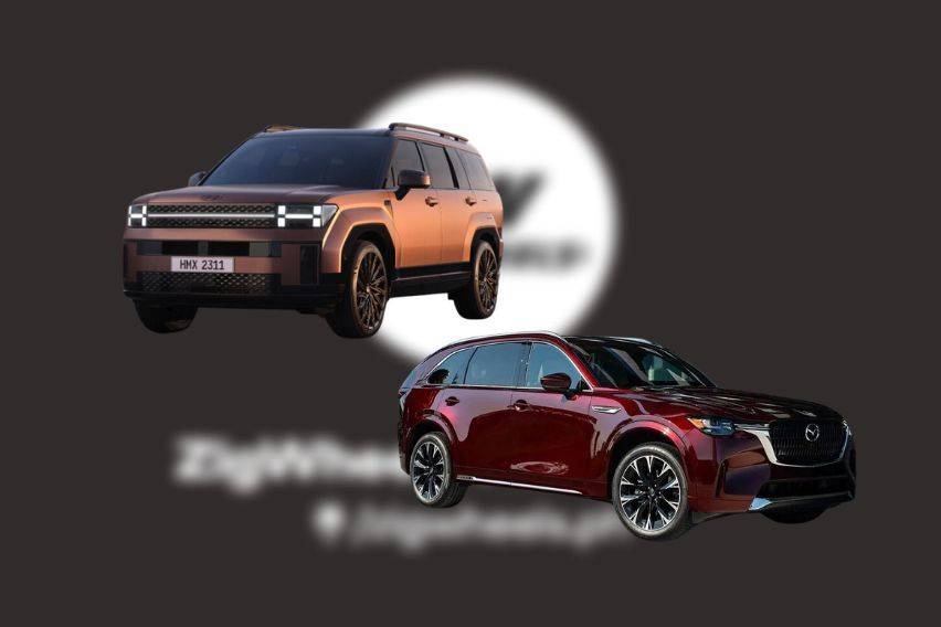 3-row hybrid SUV tussle: Hyundai Santa Fe HEV vs. Mazda CX-90 HEV