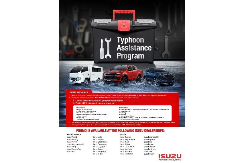 Isuzu Typhoon Assistance Program