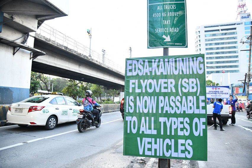 Motorists can now use Kamuning Flyover again