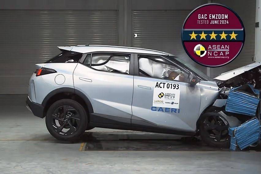 GAC GS3 Emzoom gets 5-star rating in ASEAN NCAP safety assessment