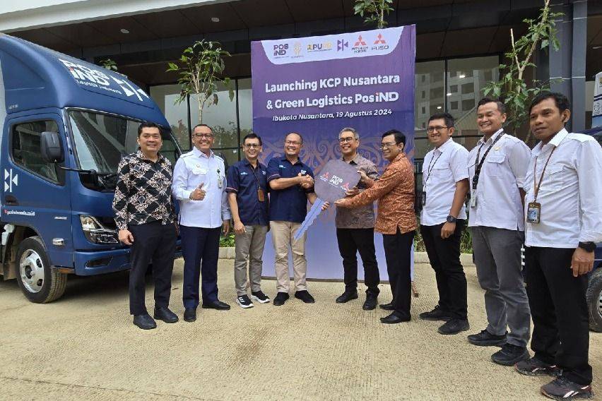 PosIND Jadikan Fuso eCanter dan L100 EV Armada Operasional di IKN