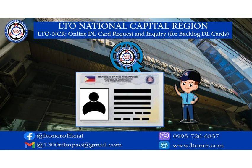 LTO-NCR introduces online system for backlogged DL cards