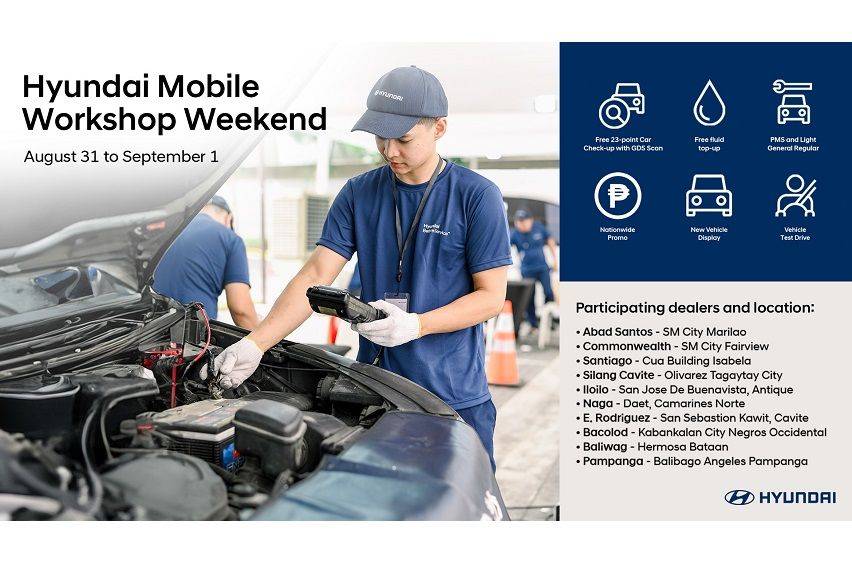 Hyundai Motor PH stages free vehicle inspections over the weekend