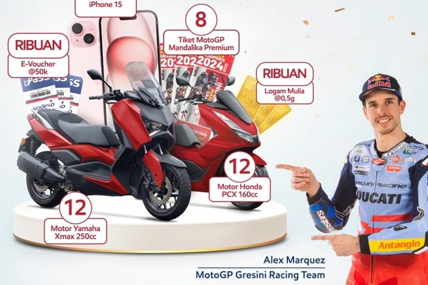 Pemenang undian motor dari Federal Oil